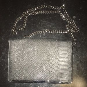 Black Snakeskin Purse